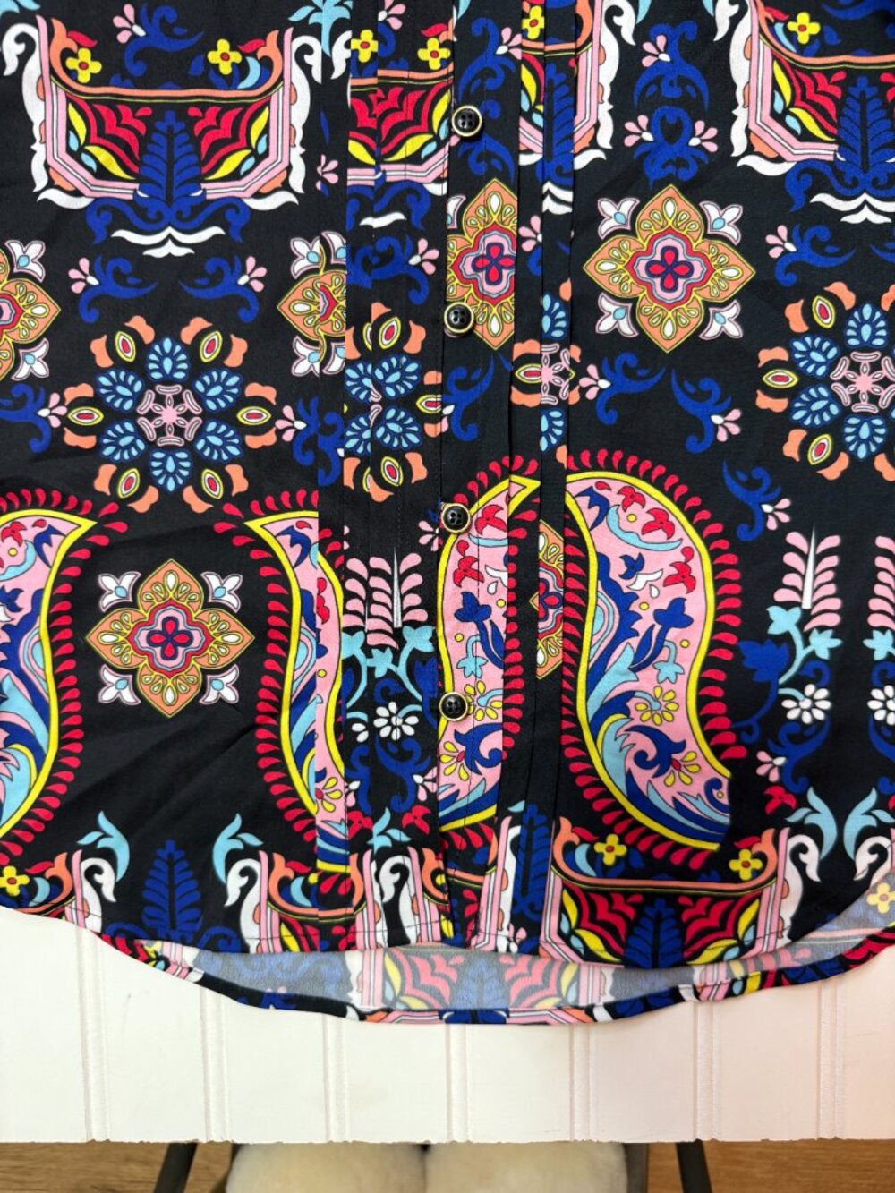 Yumi Kim Lizzie Top Y2K 00s Paisley Print Blouse NWT size XS - Picture 7 of 8